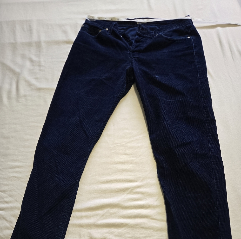 Naked & Famous Denim Corduroy Pants - Dark Blue
